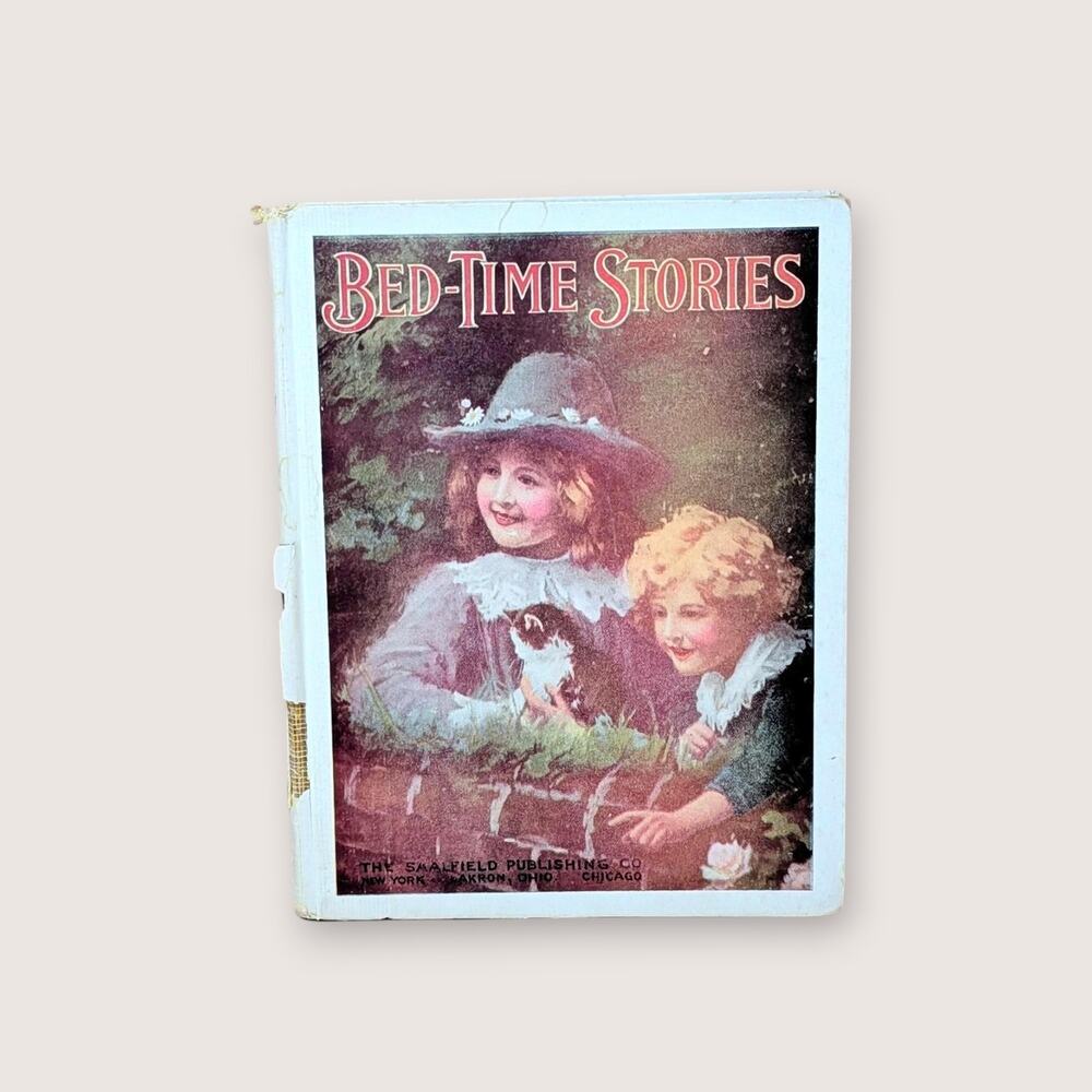 1914 Bed-Time Stories Collection Saalfield Publishing Hardcover